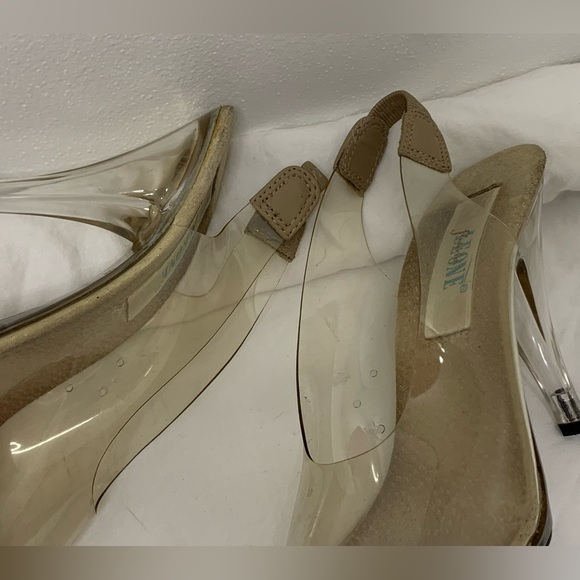 Frederick Leone - Clear acrylic/competition heels, size 5, 4” heel - Picture 4 of 6